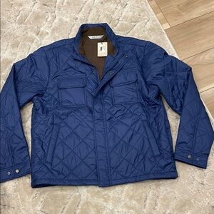 New Peter Millar Men's Blue Norfolk Quilted Jacket